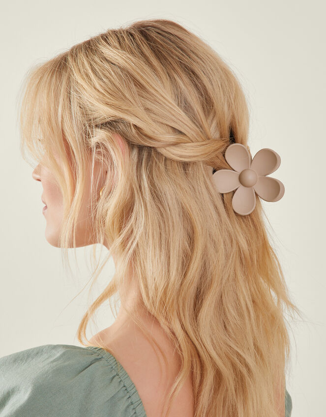 Matte Flower Claw Clip, , large