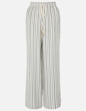 Textured Stripe Beach Trousers, Black (BLACK WHITE), large