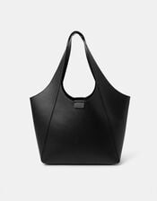 Faux Leather Shoulder Bag, , large