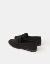 Suedette Loafers, Black (BLACK), large