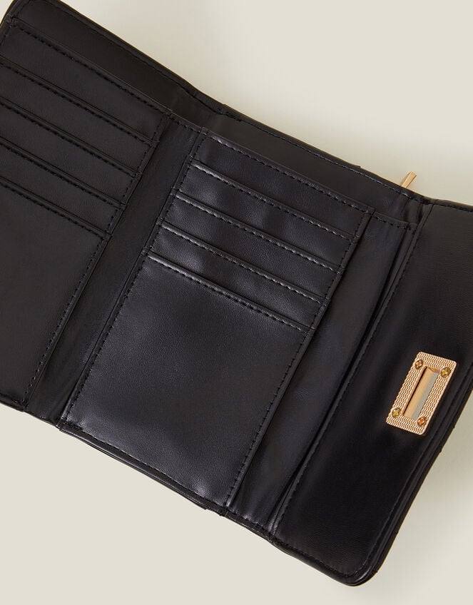 Diamond Quilted Purse, Black (BLACK), large