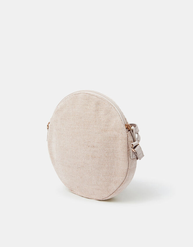 Round Macrame Bag Cream, , large