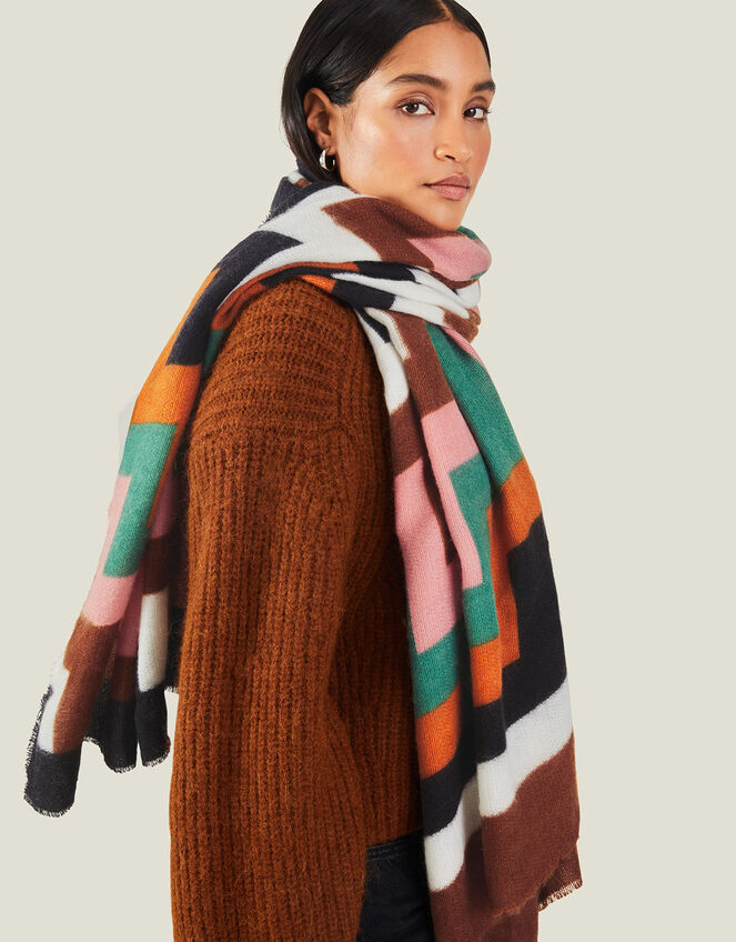 Super-Soft Blanket Scarf, Multi (BRIGHTS-MULTI), large