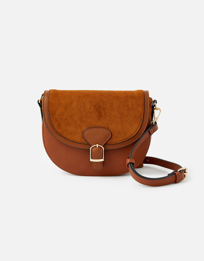 Nicola Saddle Cross-Body Bag , , large