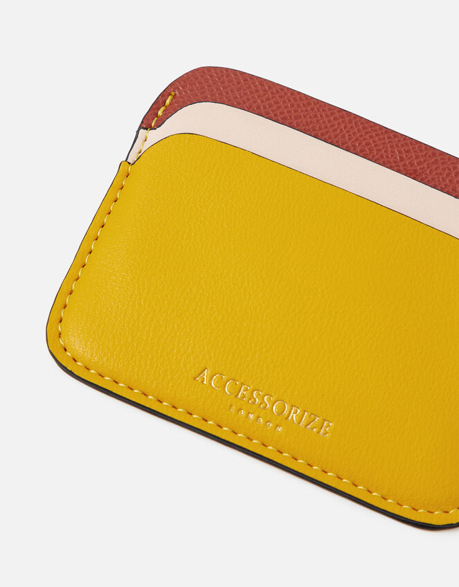 Colourblock Cardholder, Yellow (OCHRE), large