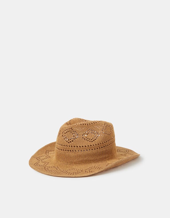 Woven Packable Stetson Hat, , large