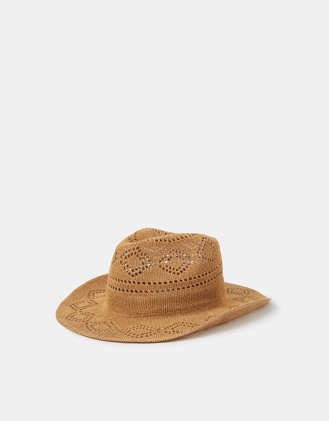 Woven Packable Stetson Hat, , large