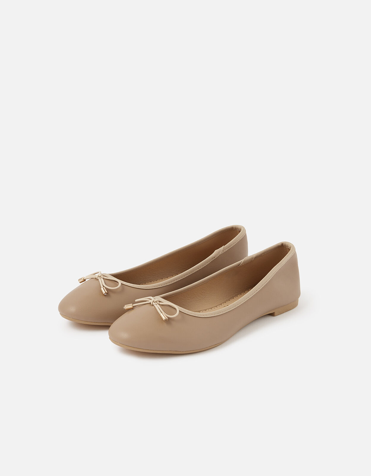 Croc Ballerina Flats Nude Flat shoes Accessorize UK
