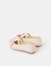 Girls Appliqu&eacute; Flower Ballet Flats, Pink (PINK), large