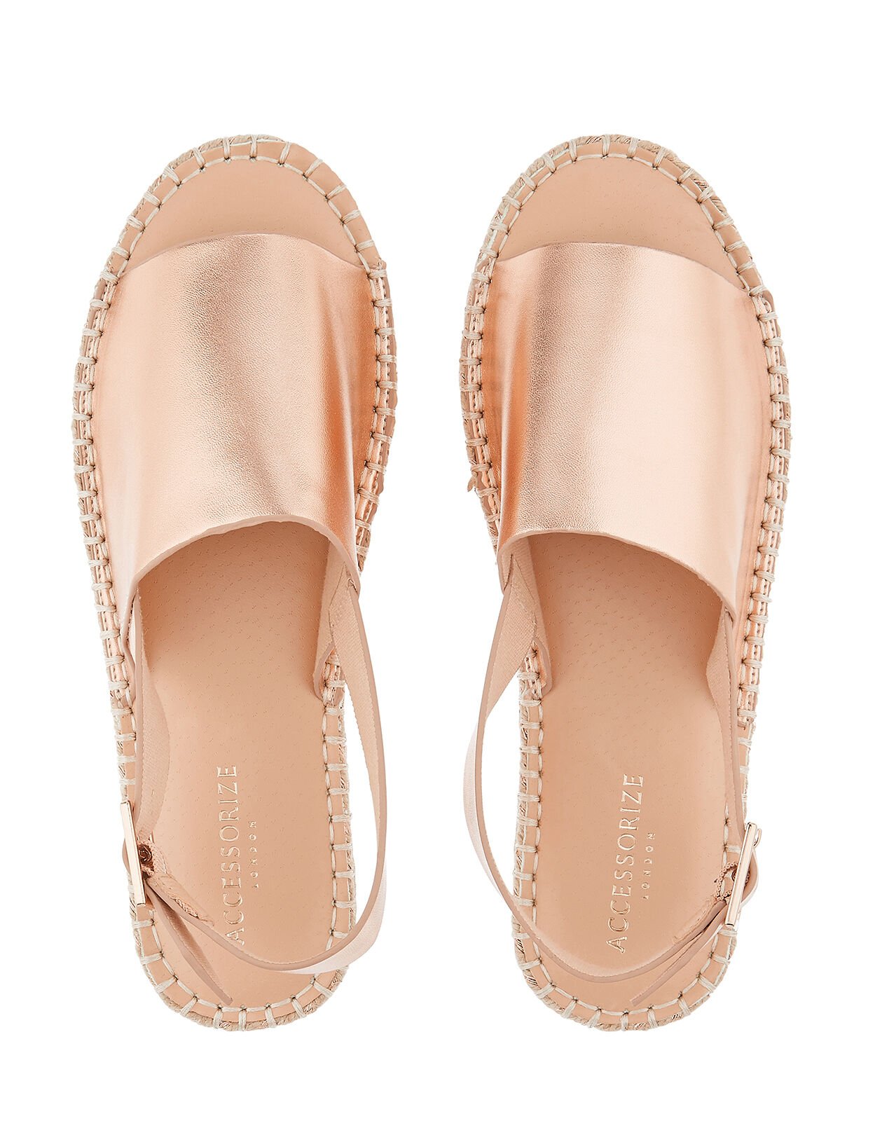 Gold flat espadrille sandals online