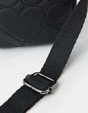 Heart Quilted Nylon Phone Bag, , large