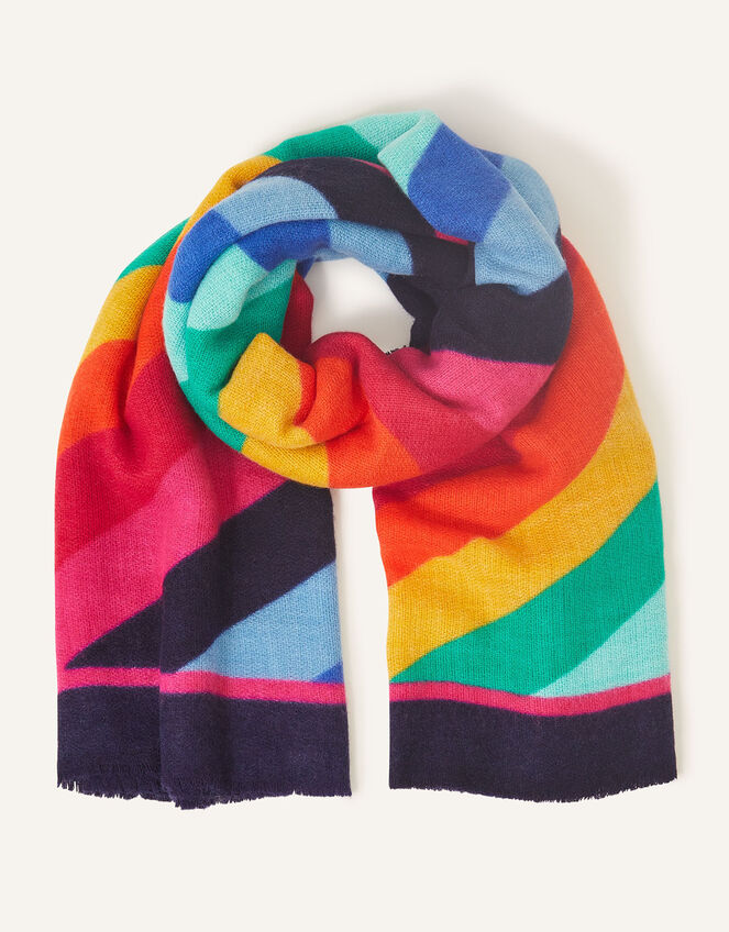 Rainbow Blanket Scarf Blanket scarves Accessorize UK