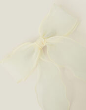 Organza Bow Barrette Hair Clip, , large