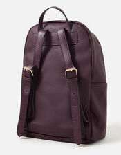 Beth Suedette Backpack , Red (BURGUNDY), large
