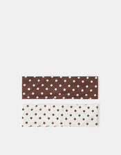 2-Pack Polka Dot Bando Headbands, , large