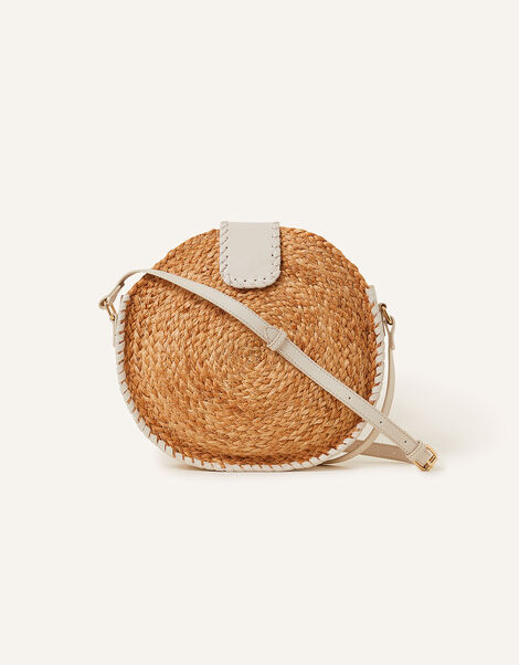 Circle Jute Cross-Body Bag, , large