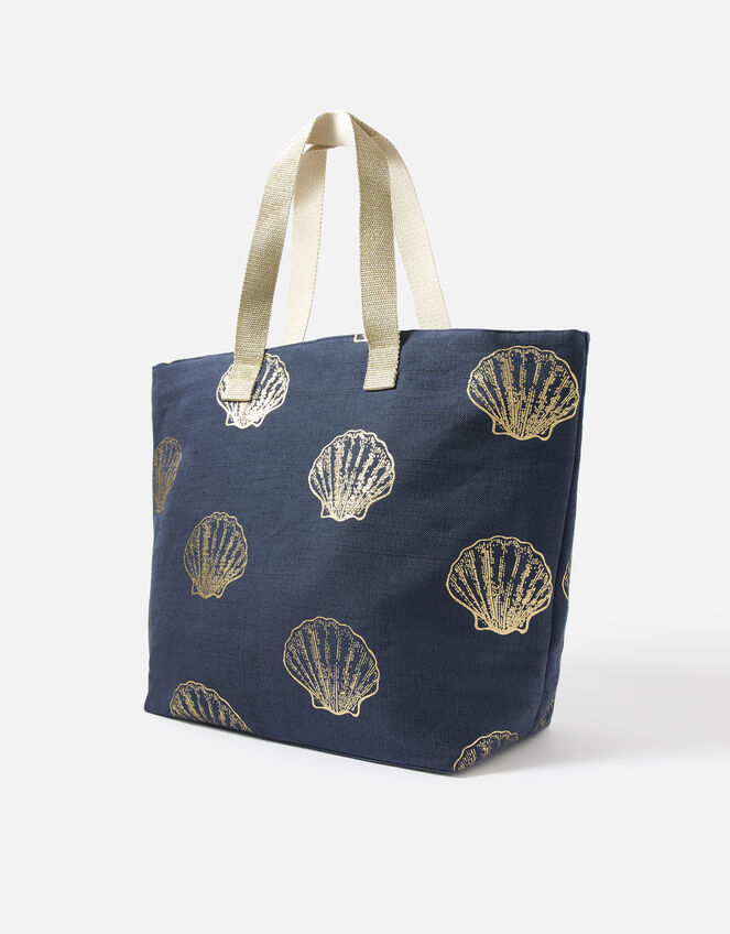 Shell Print Tote Bag, , large
