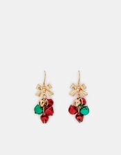 Christmas Jingle Bell Drop Earrings, , large
