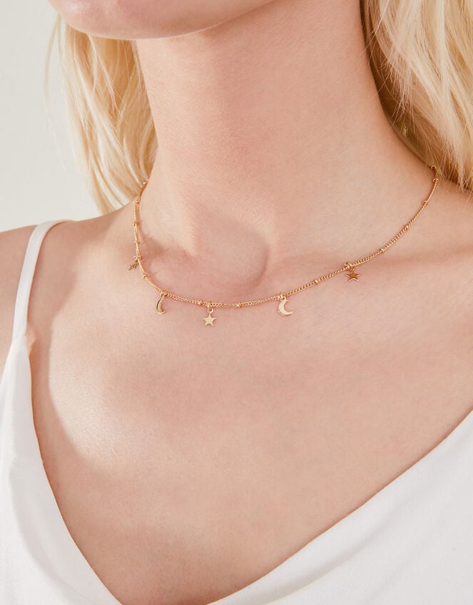 Stars and Moon Station Necklace, , large