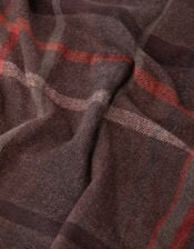 Check Print Blanket Scarf, , large