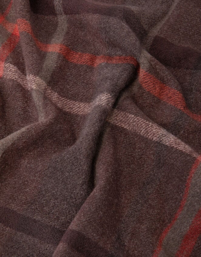 Check Print Blanket Scarf, , large