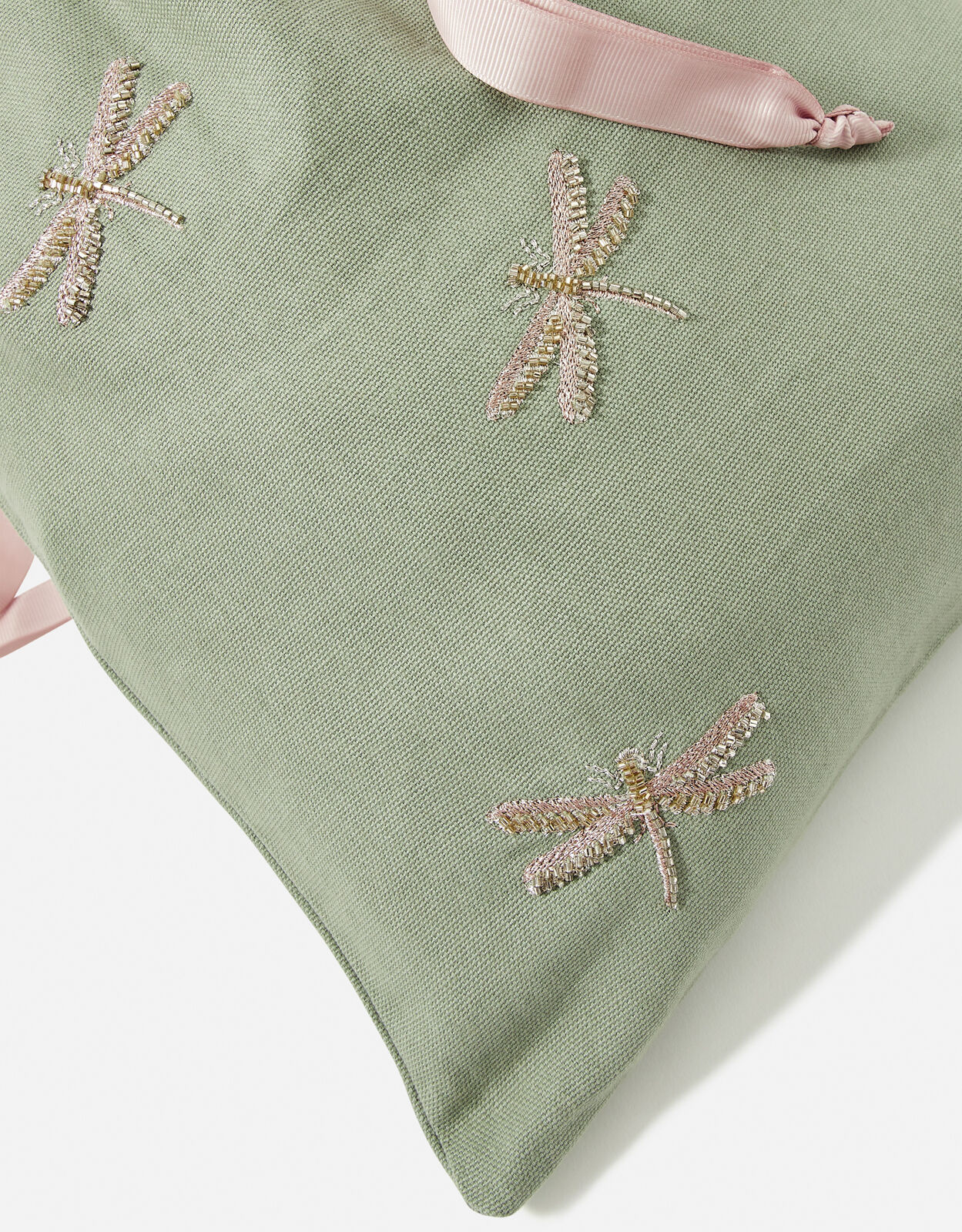 embroidered drawstring bag