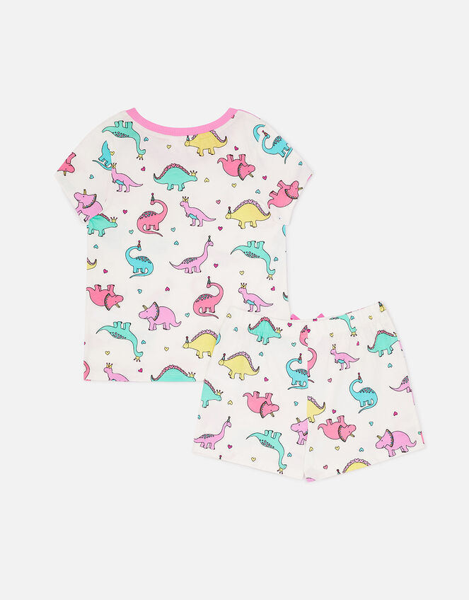Girls Dinosaur PJ Short Set, Multi (BRIGHTS-MULTI), large