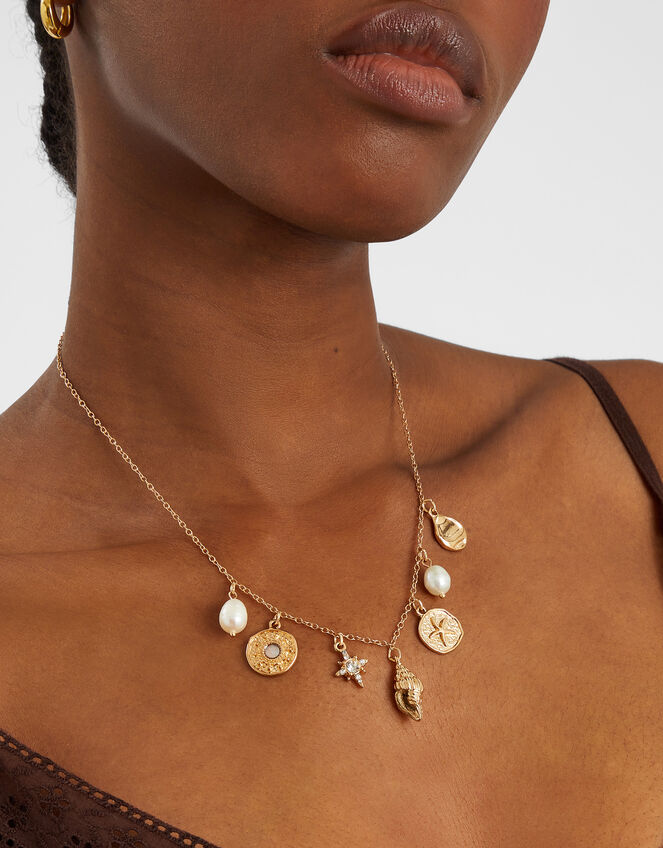 Treasure Charm Necklace Gold, , large