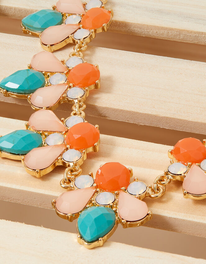 Eclectic Gem Statement Necklace, , large