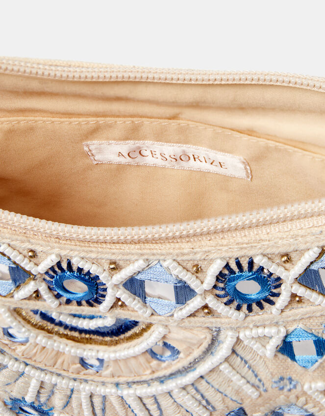 Celestial Embroidered Sling Crossbody Bag, , large