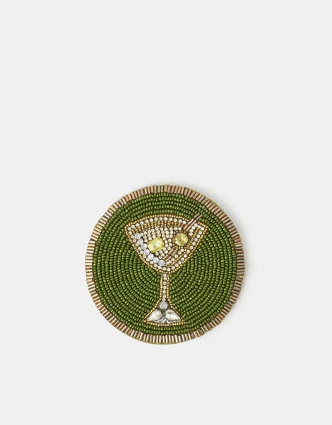 Beaded Martini Coaster, , large