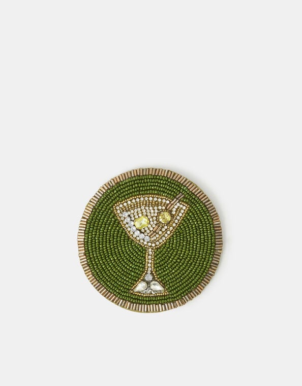 Beaded Martini Coaster, , large