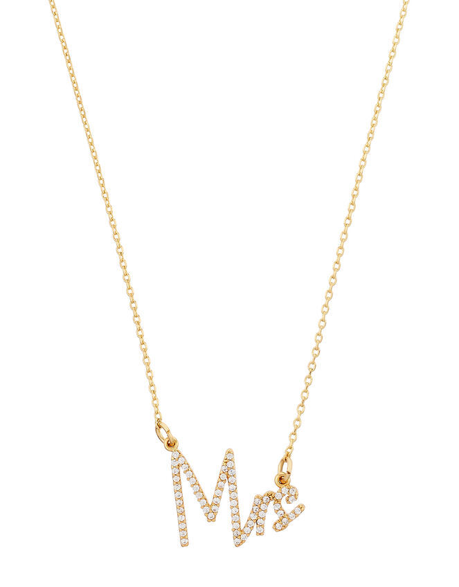 Sparkle Mrs Necklace, , large