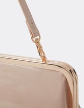 Clip Frame Clutch Bag, Nude (NUDE), large