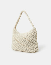 Macrame Shoulder Bag, , large