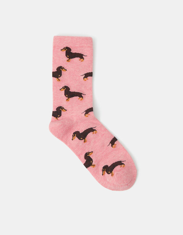 Sausage Dog Print Socks, , large