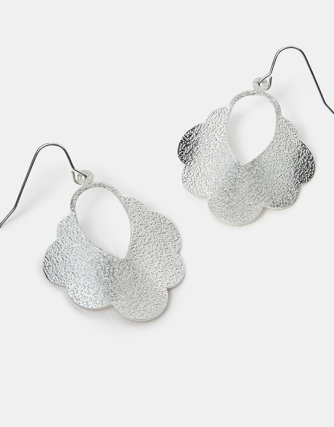 Textured Cloud Drop Earrings, , large