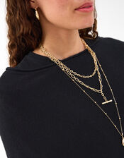 Knit Poncho, Black (BLACK), large