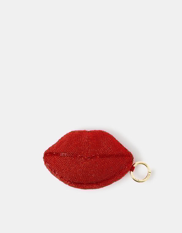Beaded Lips Coin Purse, , large