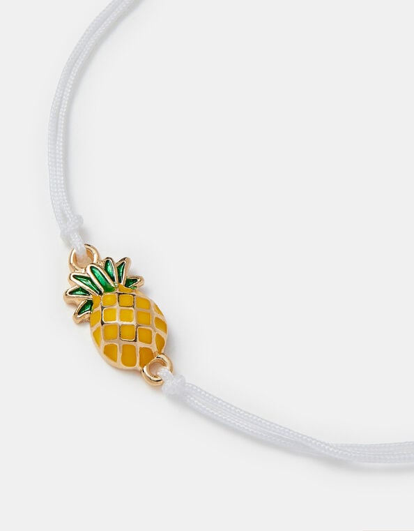 Pineapple Charm Cord Bracelet, , large