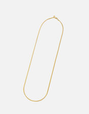14ct Gold-Plated Long Omega Chain, , large