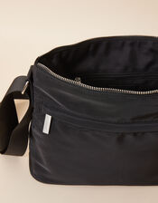 Pocket Cross-Body Bag with Recycled Nylon, , large