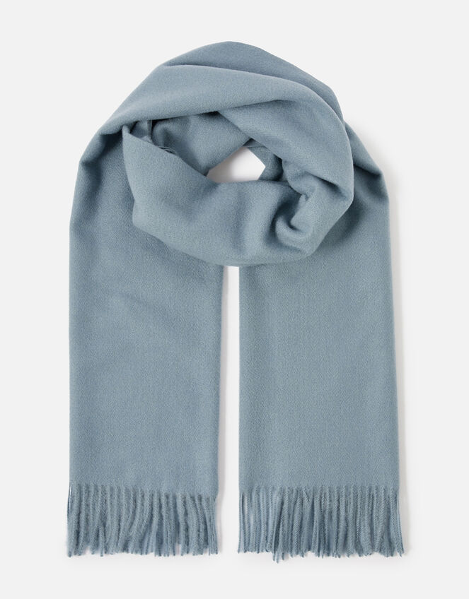 Holly Supersoft Blanket Scarf, Blue (BLUE), large