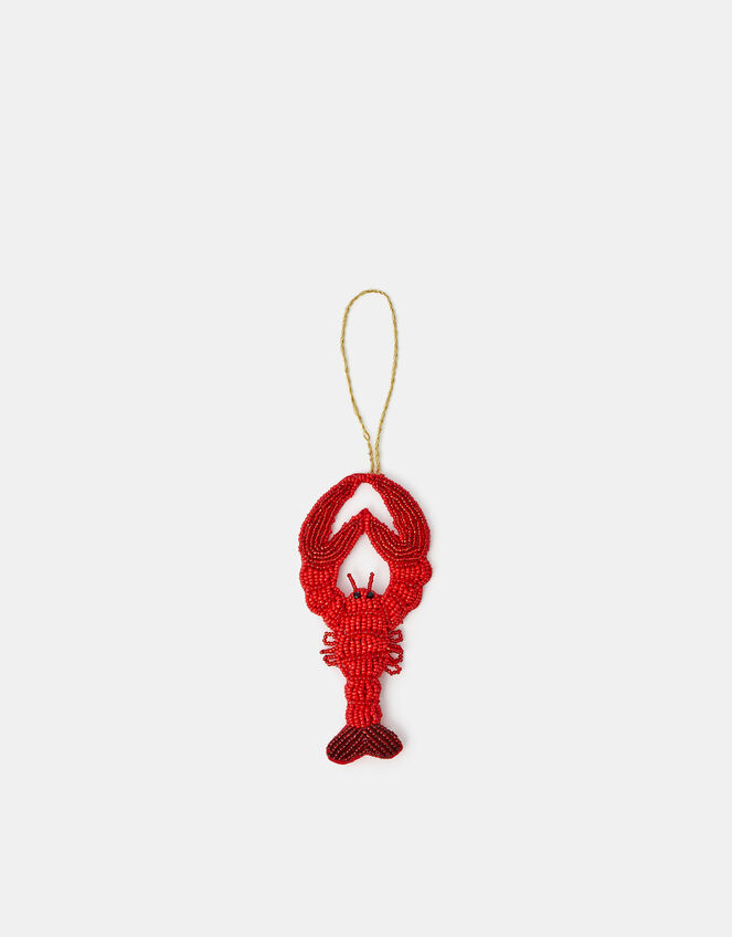 Beaded Lobster Christmas Tree Decoration, , large