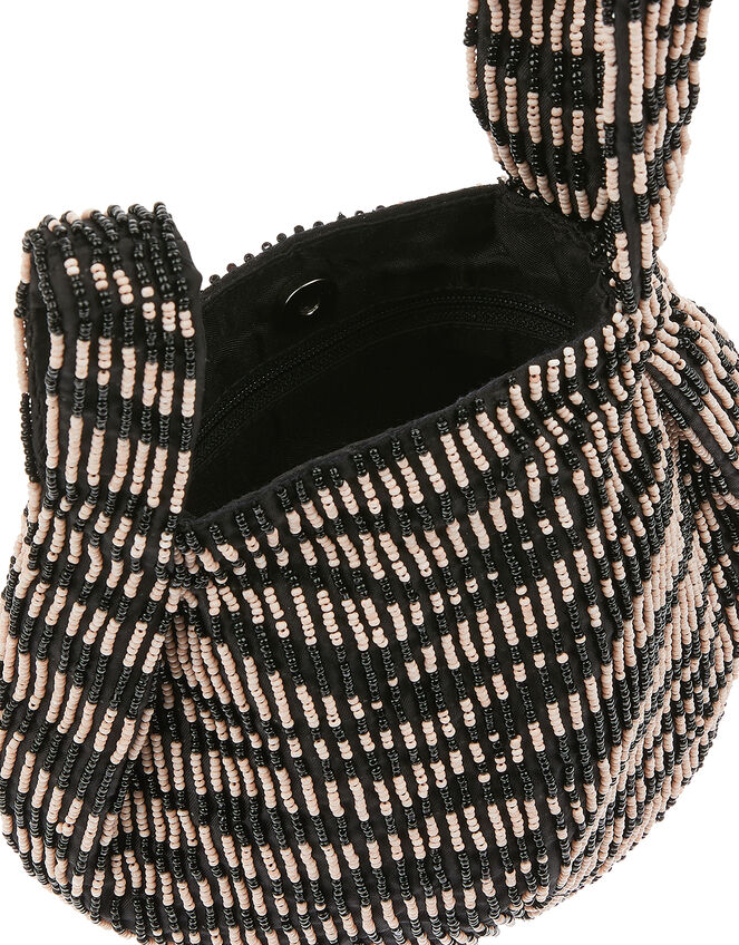 Zebra Beaded Duffle Bag, , large