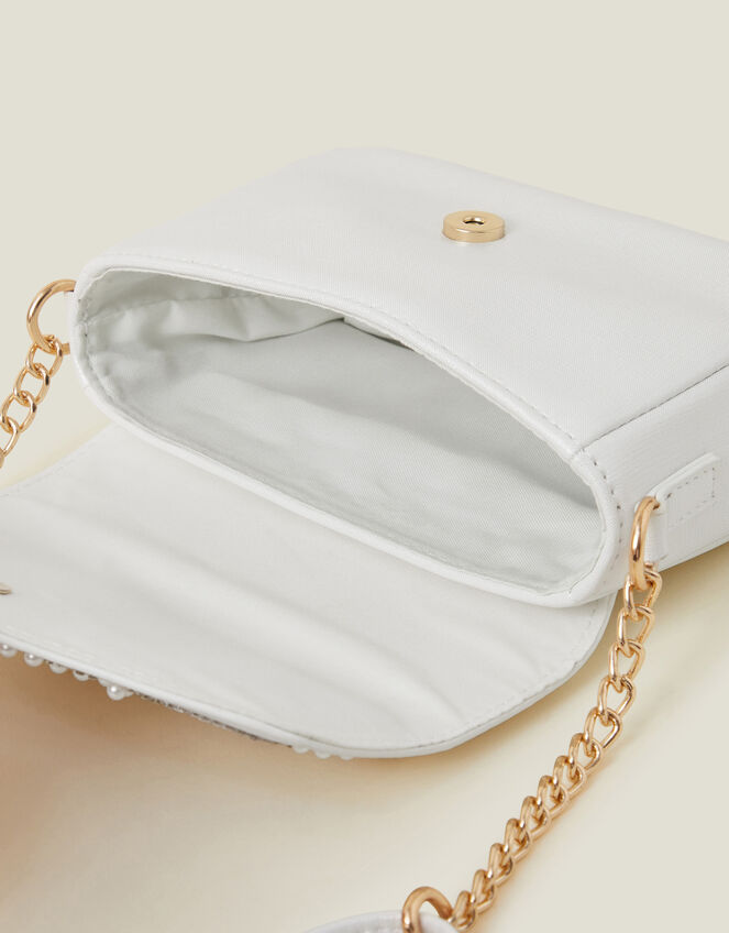 Girls Pearl Fan Mini Bag, , large