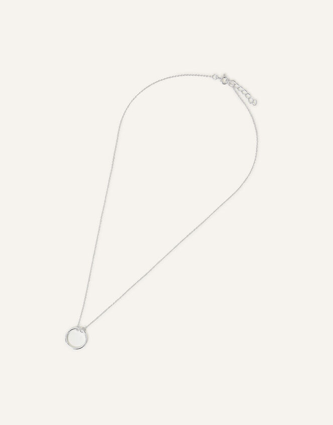 Sterling Silver Perfect Circle Necklace, , large