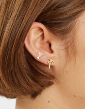 3-Pack Palm Stud Earrings, , large