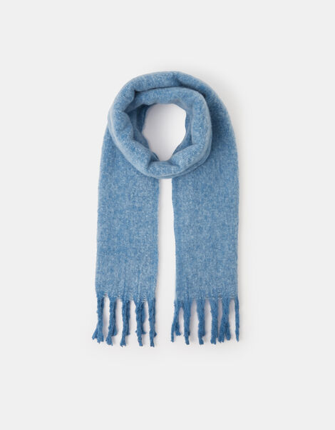 Super Soft Plain Scarf, Blue (BLUE), large