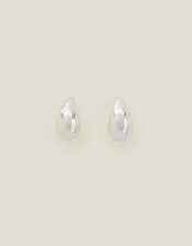 Sterling Silver-Plated Tear Drop Earrings, , large
